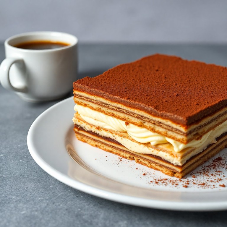 Torta de Bolacha Crocante com Café