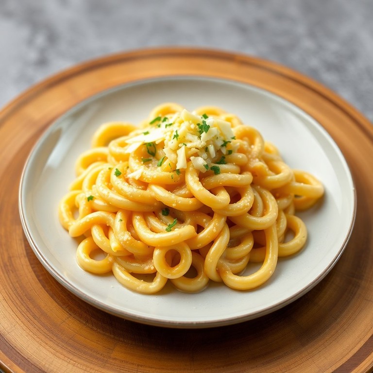 Macarrão à Carbonara com Batata Palha