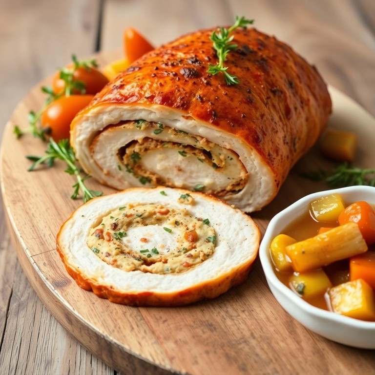 Kruidige Kalkoenrollade met Aromatische Kruiden