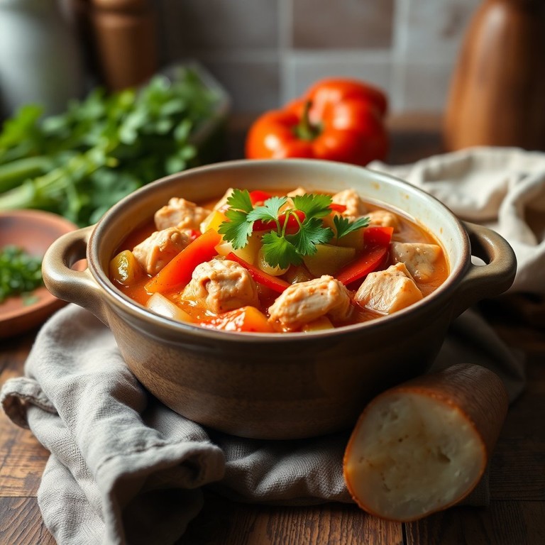 Kip Prei Paprika Stoofpot