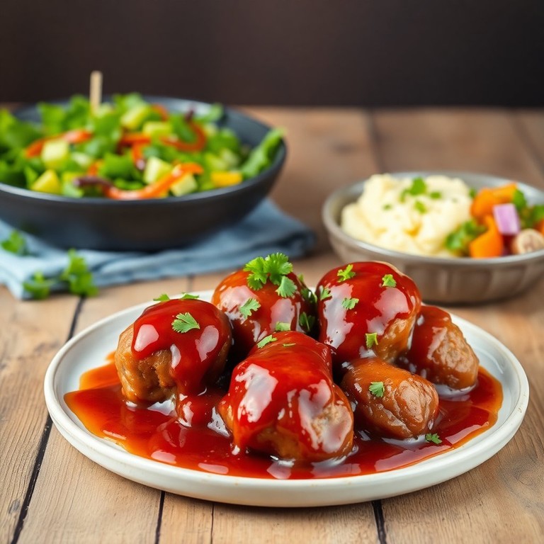 Almôndegas Suínas ao Molho Barbecue