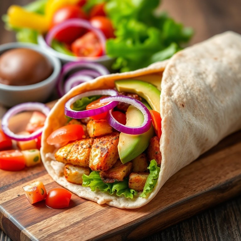 Wraps de Poulet Grillé et Avocat