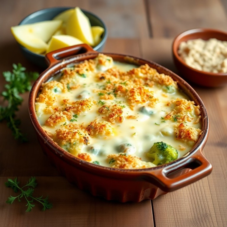 Gratin de Thon et Brocoli avec Sauce Béchamel Crémeuse