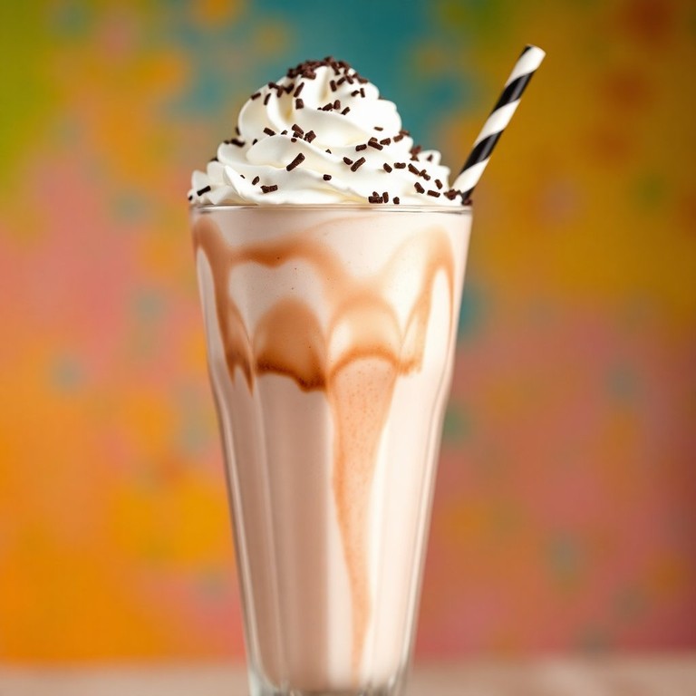 Milkshake de Vodka com Açúcar e Leite