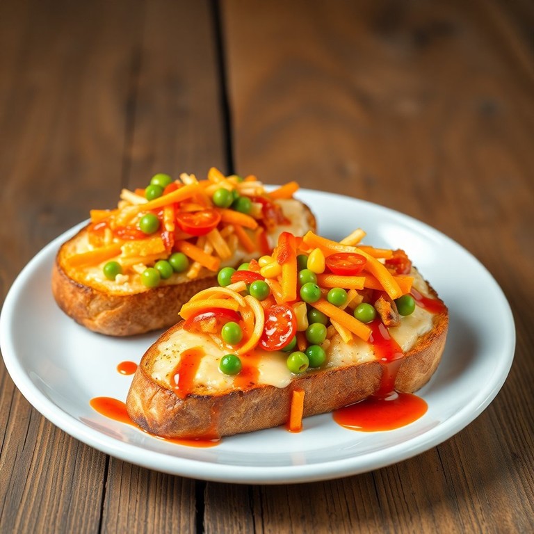 Cheesy Veggie Toast Delight