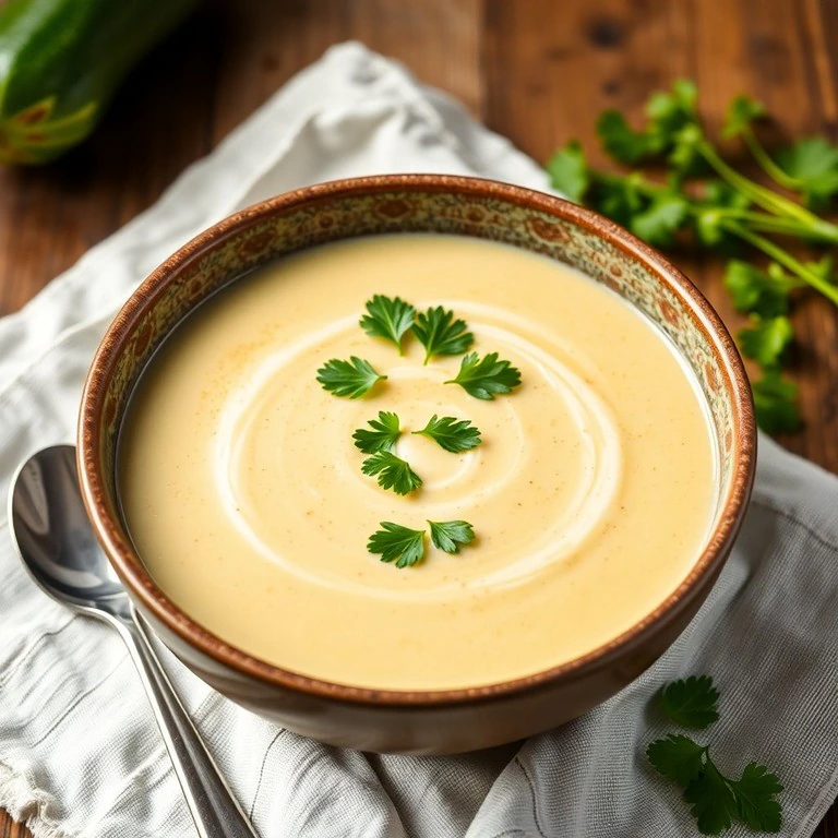 Crema Suave de Calabacín y Puerro