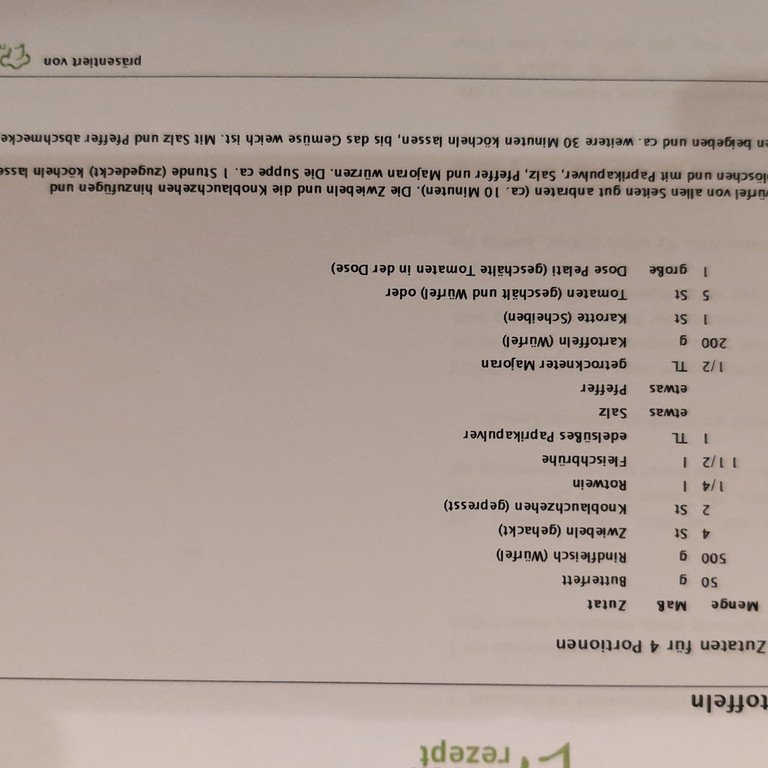 Gulaschsuppe mit Kartoffeln