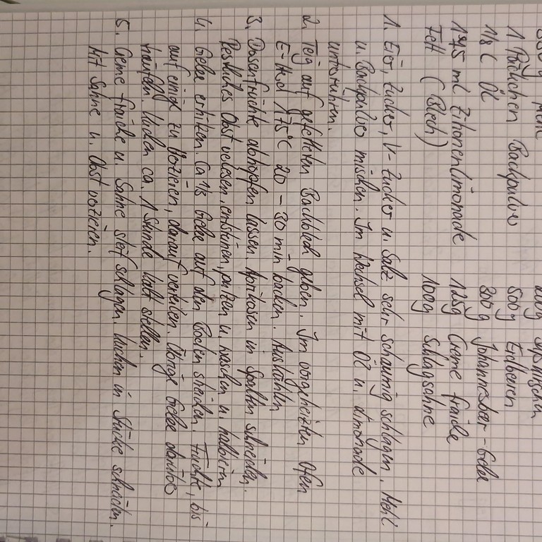 Fruchtschnitte vom Blech