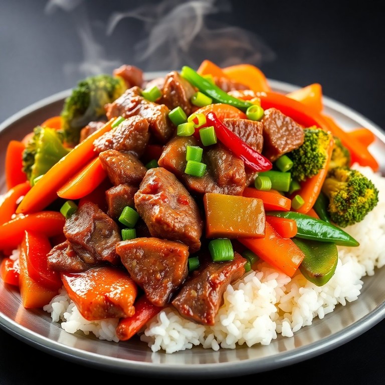 Fiery Garlic Flank Steak Stir-Fry