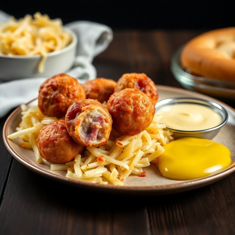 Kraut-Schinken-Bällchen