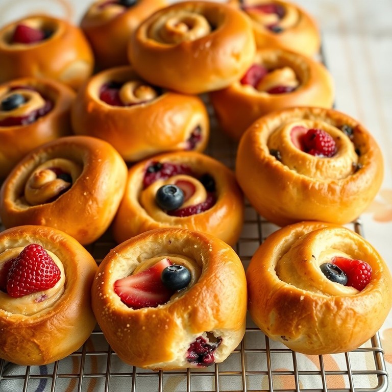 Zomerse Fruitontbijtbroodjes