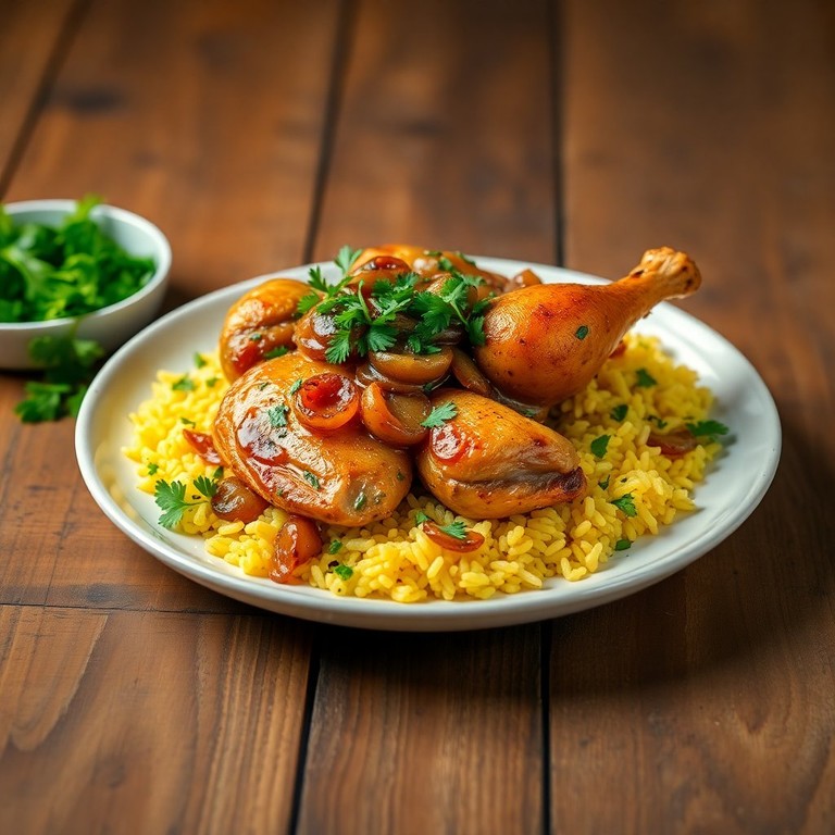 Frango ao Forno com Cebola Caramelizada e Salsa Fresca