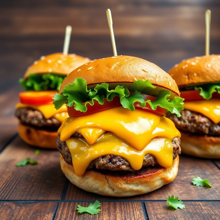 Hamburguesas Gourmet con Pan de Ajo