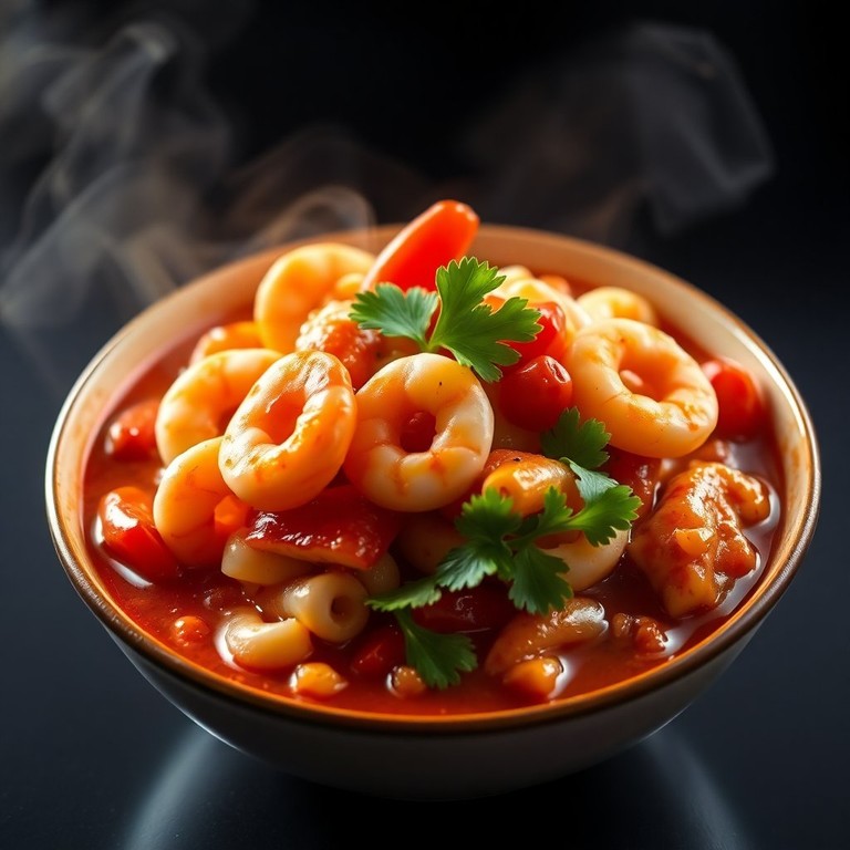 Feuriger Meeresfrüchte-Eintopf