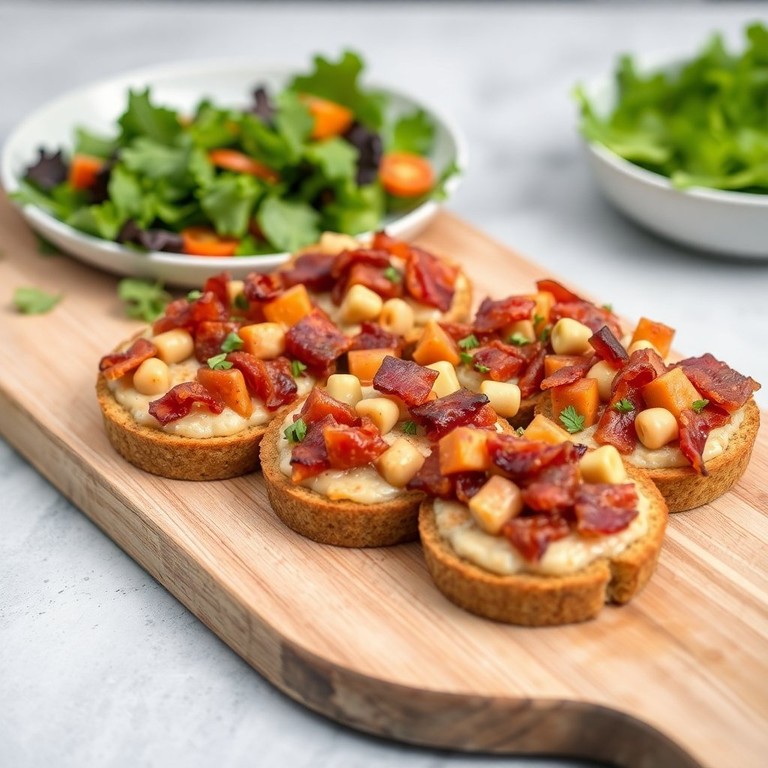 Krokante Afbakbroodjes met schelletjes Kaas en schelletjes Bacon