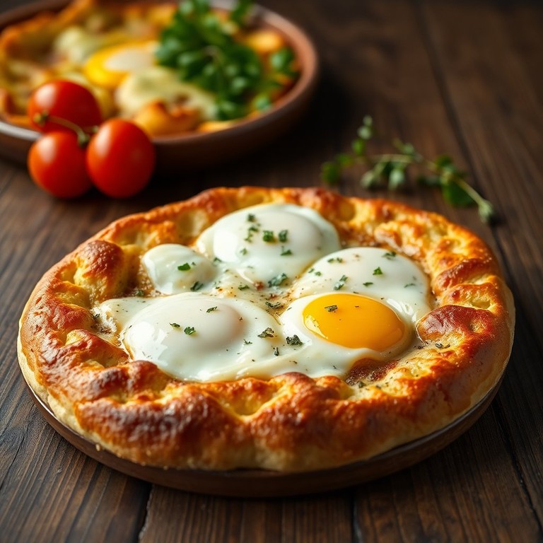 Focaccia de Ovos e Queijo