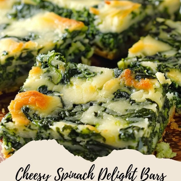 Cheesy Spinach Delight Bars