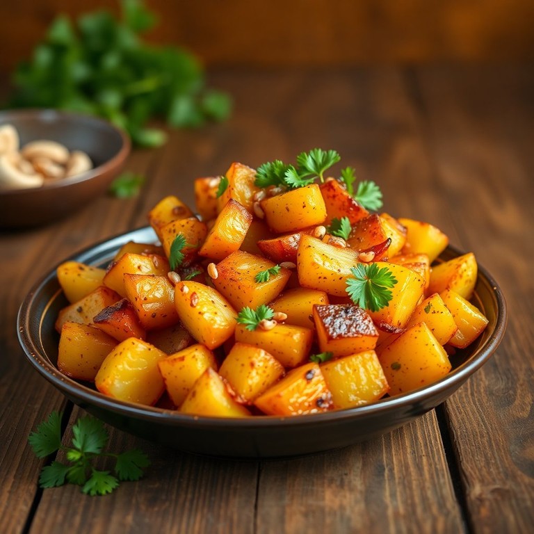 Batata Rústica com Páprica Defumada e Alho Crocante