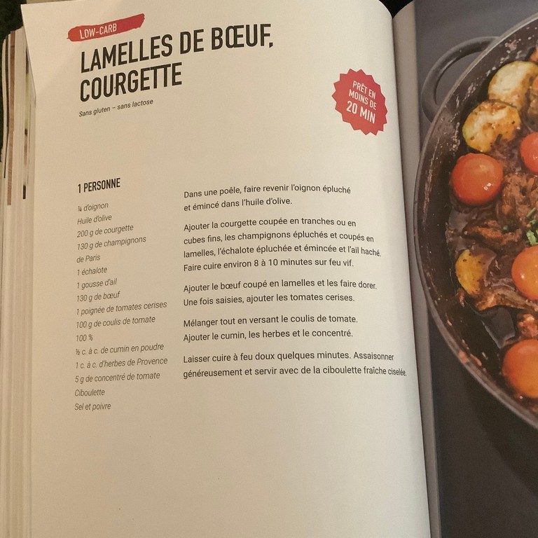 Lamelles de Bœuf, Courgette