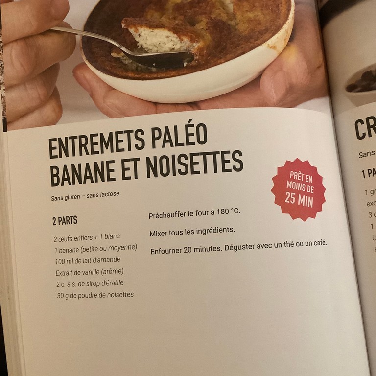 Entremets Paléo Banane et Noisettes