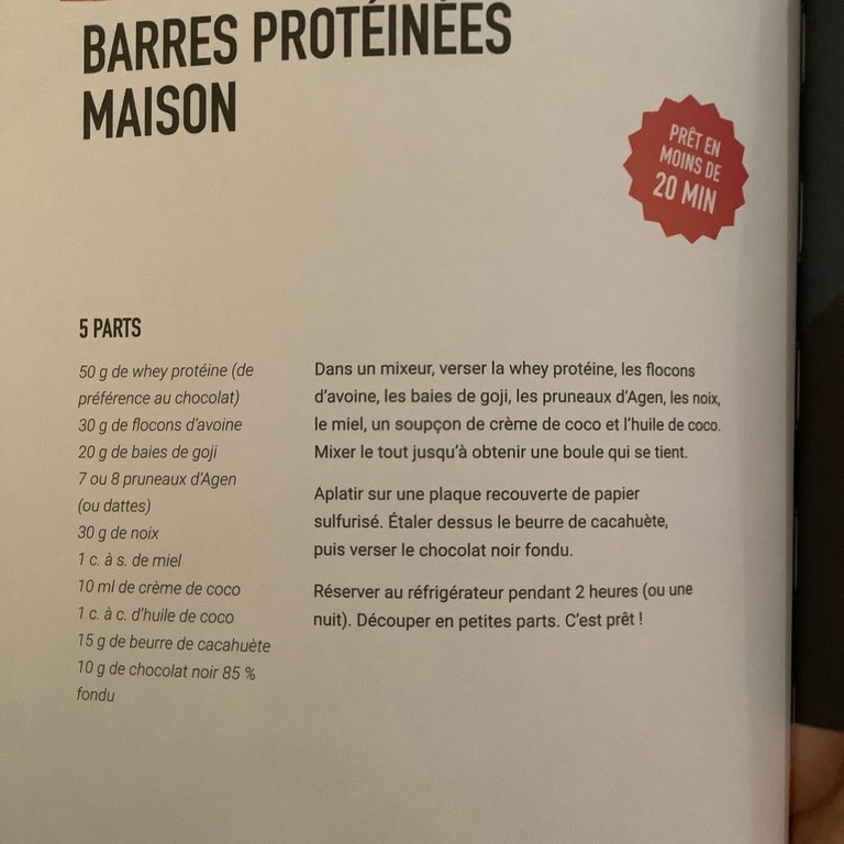 Barres Protéinées Maison