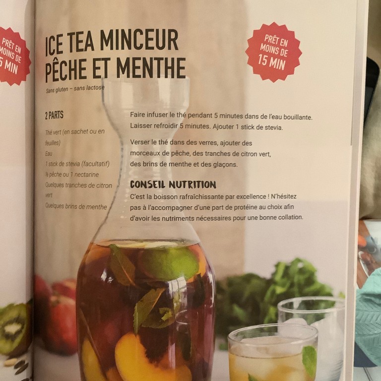 Ice Tea Minceur Pêche et Menthe