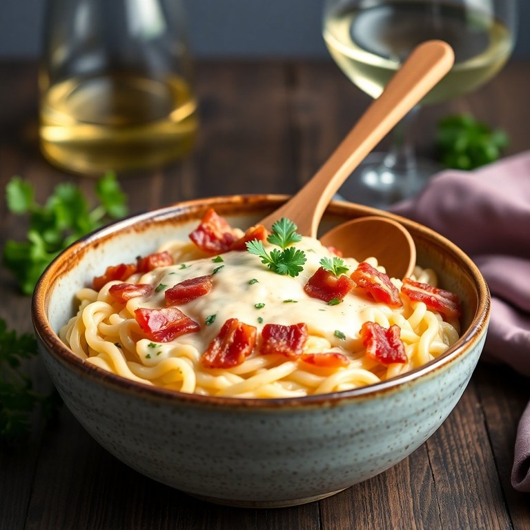 Risotto alla Carbonara – Cremiges Risotto mit Speck und Ei