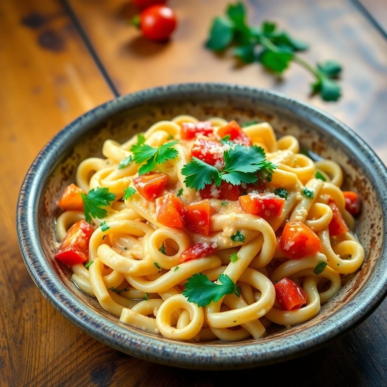 Macarrão Parafuso ao Molho Cremoso de Calabresa