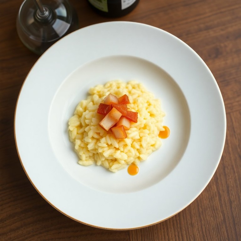 Risoto de Queijo Brie com Cebola Caramelizada