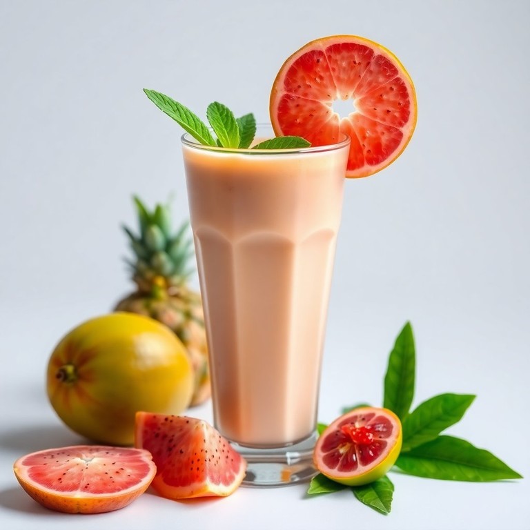 Smoothie de Goiaba com Aloe Vera e Carambola