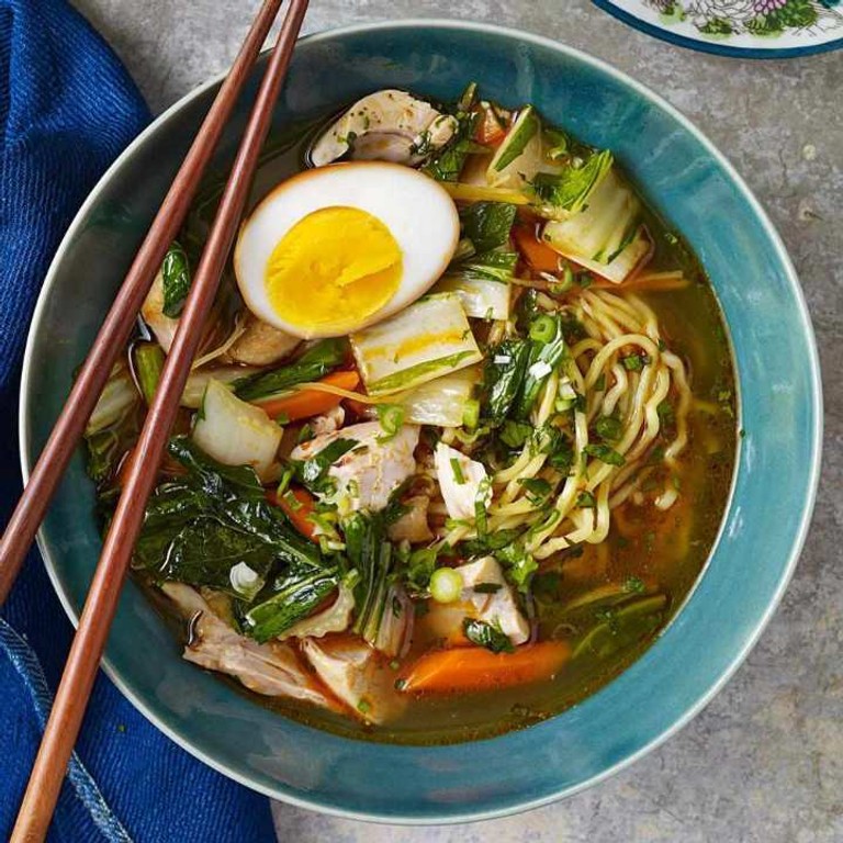 Chicken Ramen with Bok Choy & Soy Eggs
