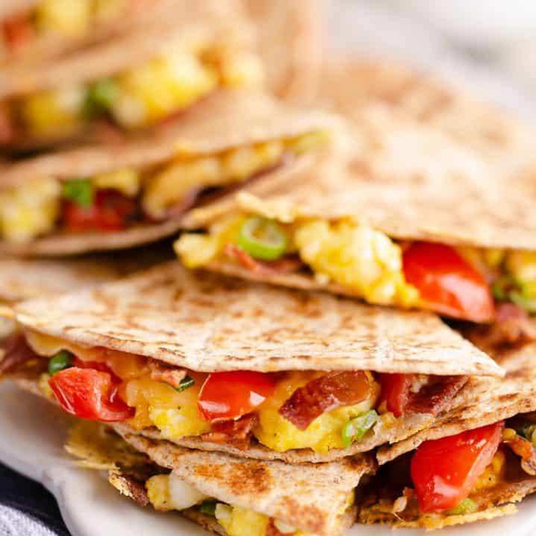 Turkey Bacon Breakfast Quesadilla