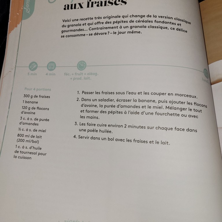 Pépites d'avoine aux fraises