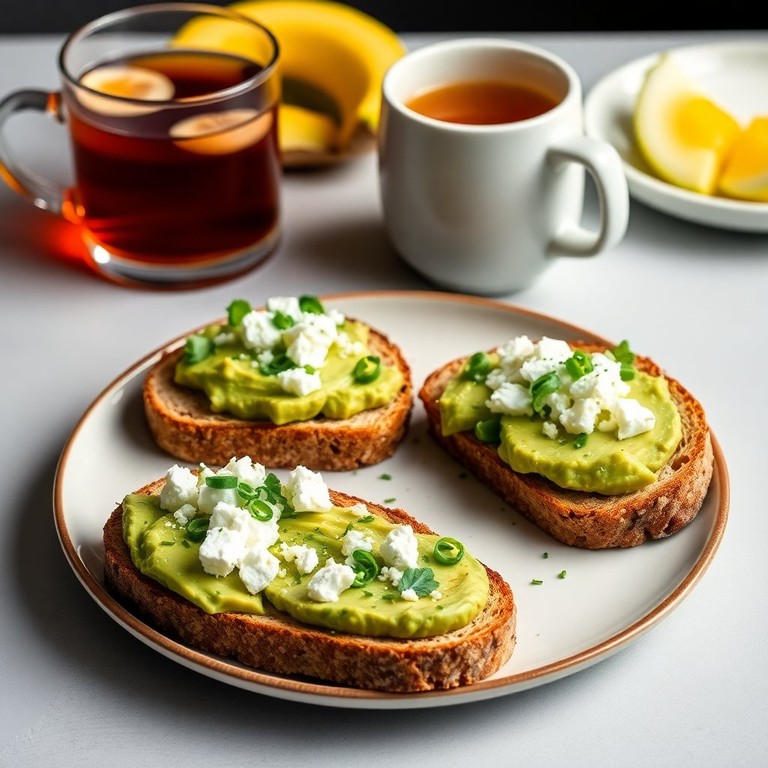 Tartines d'Avocat à la Fêta et aux Herbes