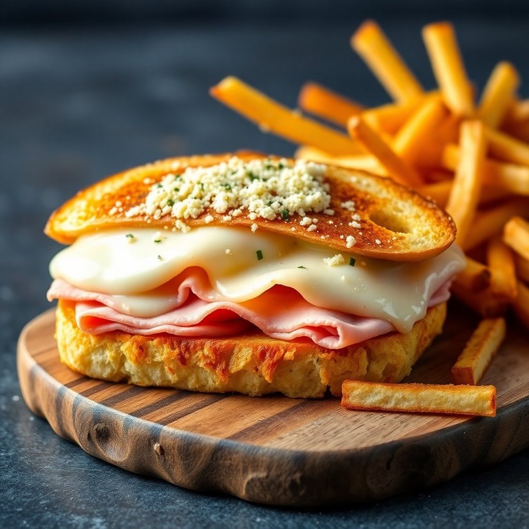Sanduíche Quente de Presunto e Queijo Gratinado