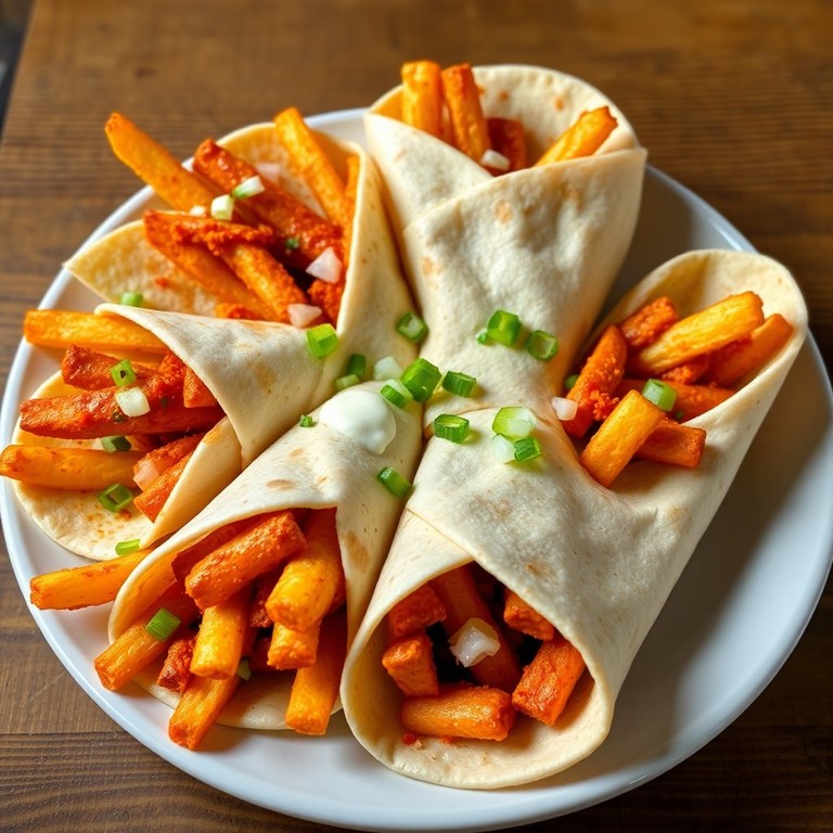 Chili Mayo French Fry Chapati Rolls