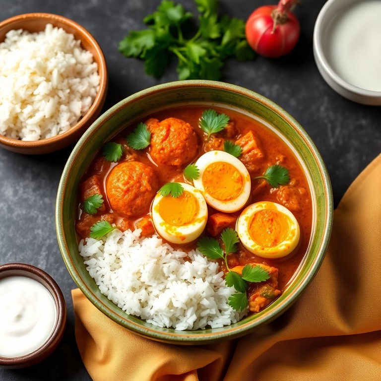 Zesty Ginger Garlic Egg Curry