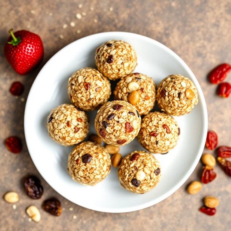 Fruchtige Haferflocken-Energie-Bällchen