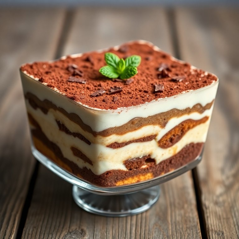 Tiramisu Clásico con Presentación Elegante