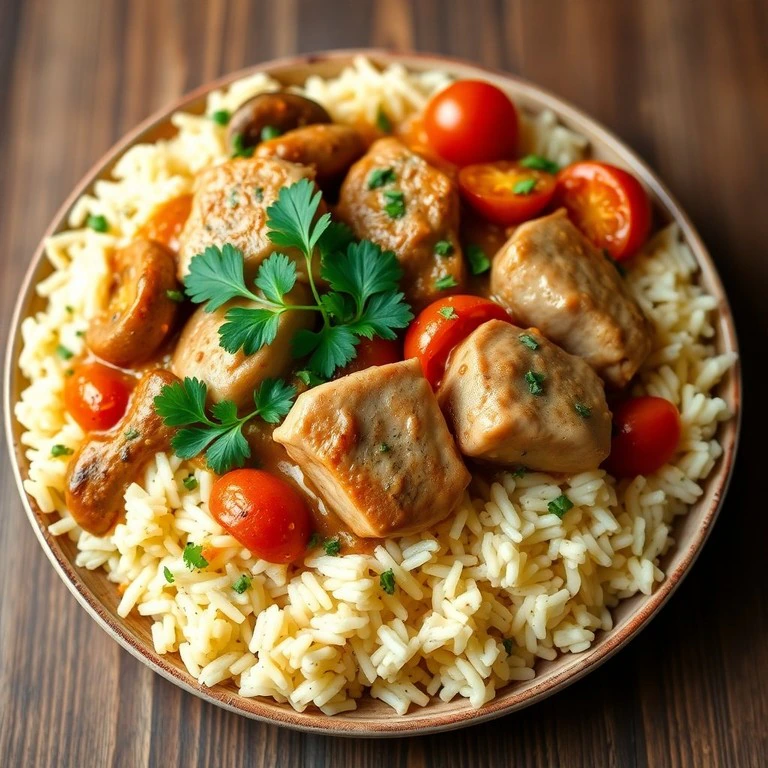 Riz Basmati au Veau et aux Herbes
