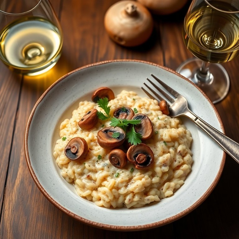 Risotto Crémeux aux Champignons de Paris