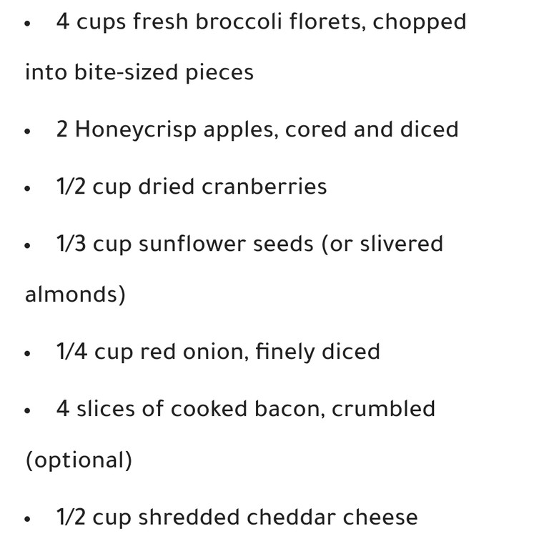 Broccoli Apple Salad