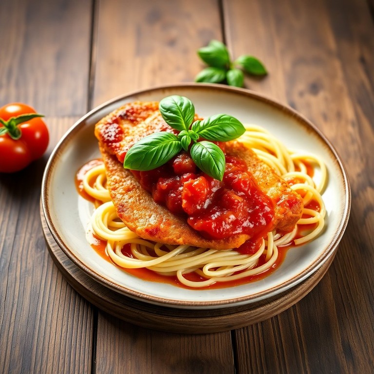 Escalope de Veau à la Milanese avec Sauce Tomate Maison