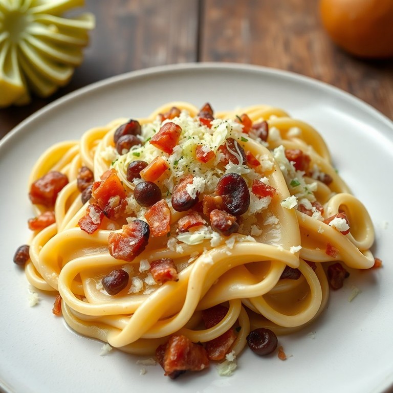 Krautnudeln mit Apfel und Speck