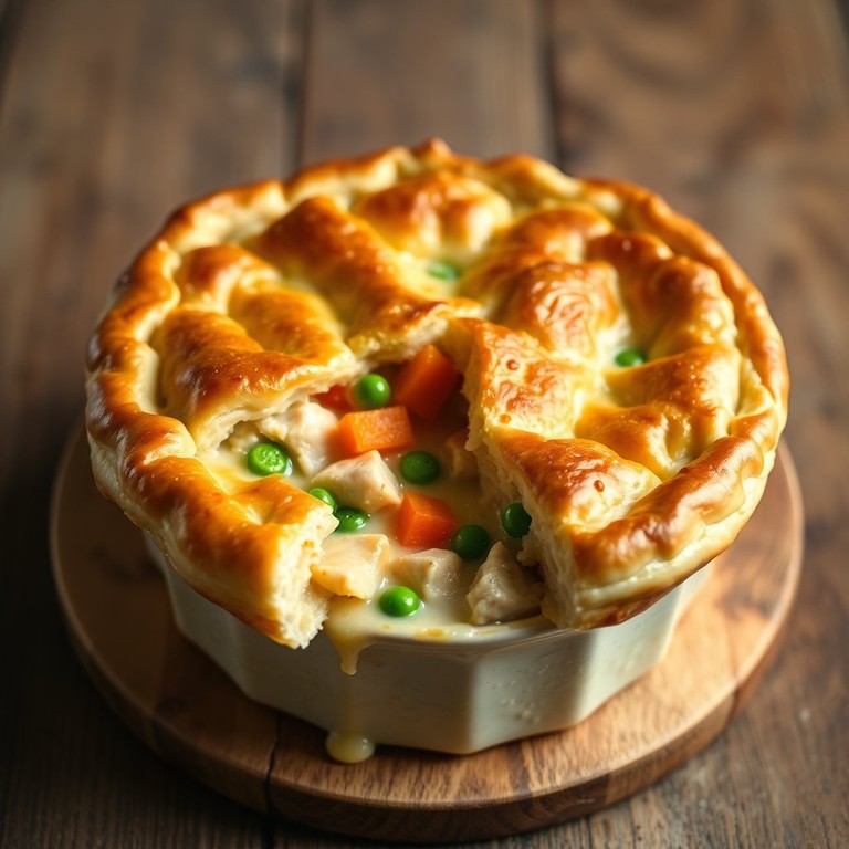Comforting Chicken Pot Pie with Flaky Crust