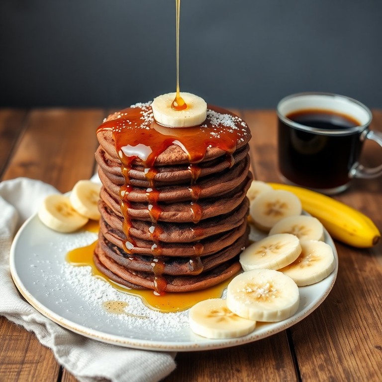 Шоколадные банановые оладьи с насыщенным вкусом (2)