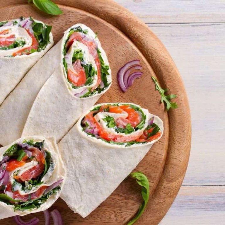 Schneller Lachs-Wrap