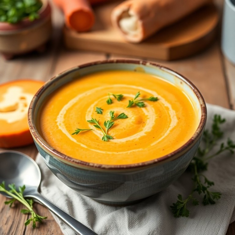 Potage de Carottes et Céleri Crémeux