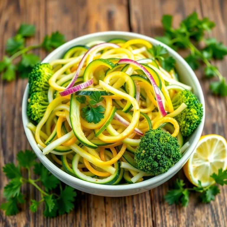 Celery & Zucchini Salad with Lemon Vinaigrette