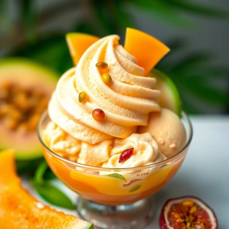 Helado de Melón Refrescante